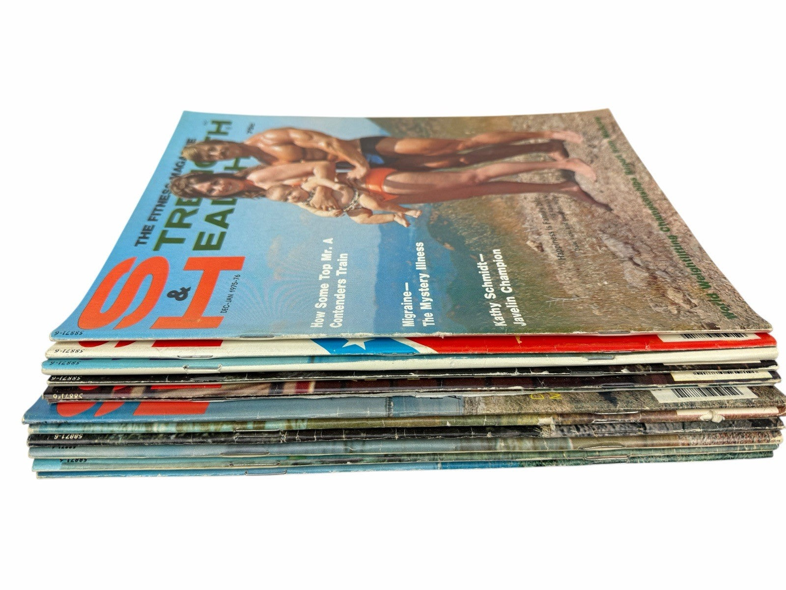 1970’s Strength & Health Magazine LOT 12 Issues BODYBUILDING MALE PHYSIQUE