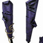 Vintage Postmodern 3 CANDLE HOLDER 19” Purple Metal Sculpture Candelabra Memphis