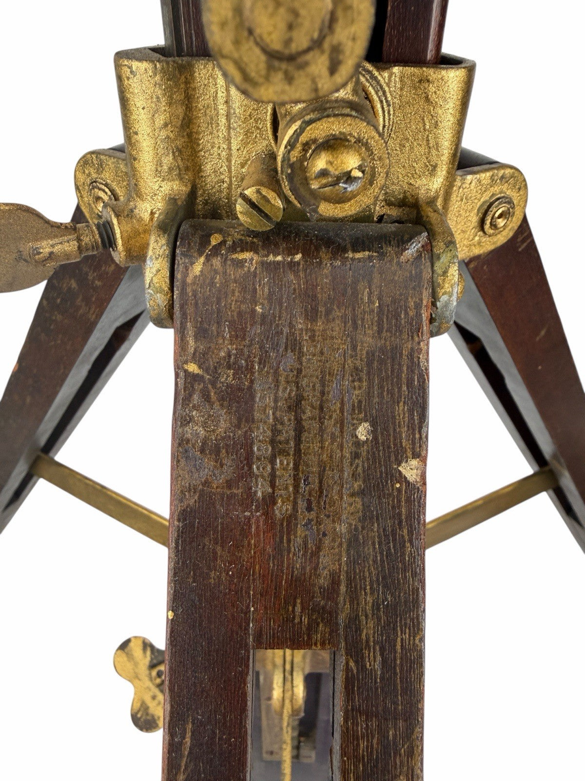 Antique AGFA ANSCO Wood Brass Field Camera TRIPOD Large Format Photography Crank