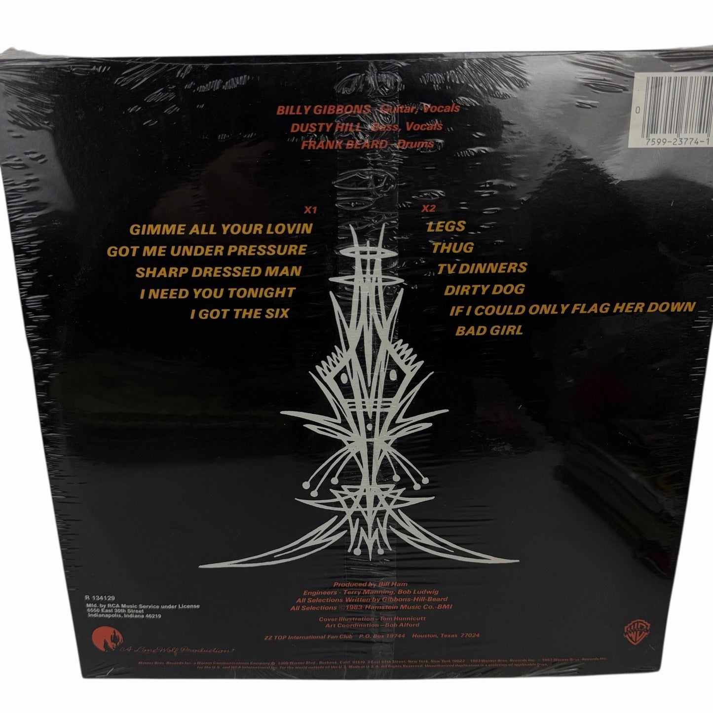 Sealed ZZ TOP Eliminator LP 1983 Original Vinyl WB Records Club Ed 23774-1 New