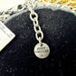 Vintage Y2K JUICY COUTURE Necklace Layered 6-Strand Chain & Crystal Gold Silver