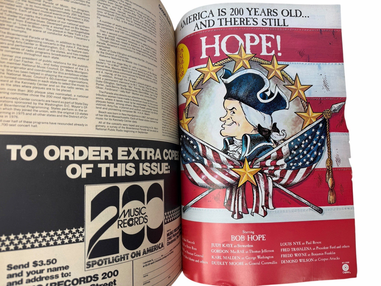 Billboard Magazine July 4, 1976 Spotlight on America BICENTENNIAL Edition KISS