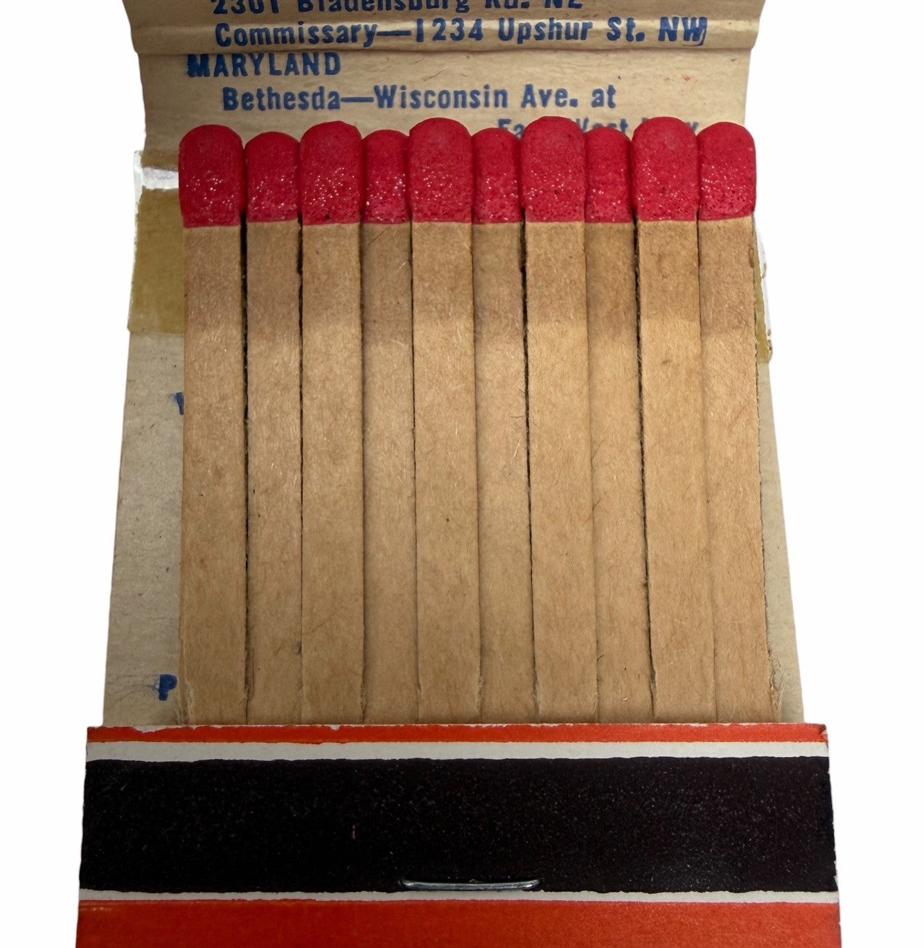 Vintage 1950’s HOT SHOPPES Drive-In Restaurants Advertising Matchbook Unstruck