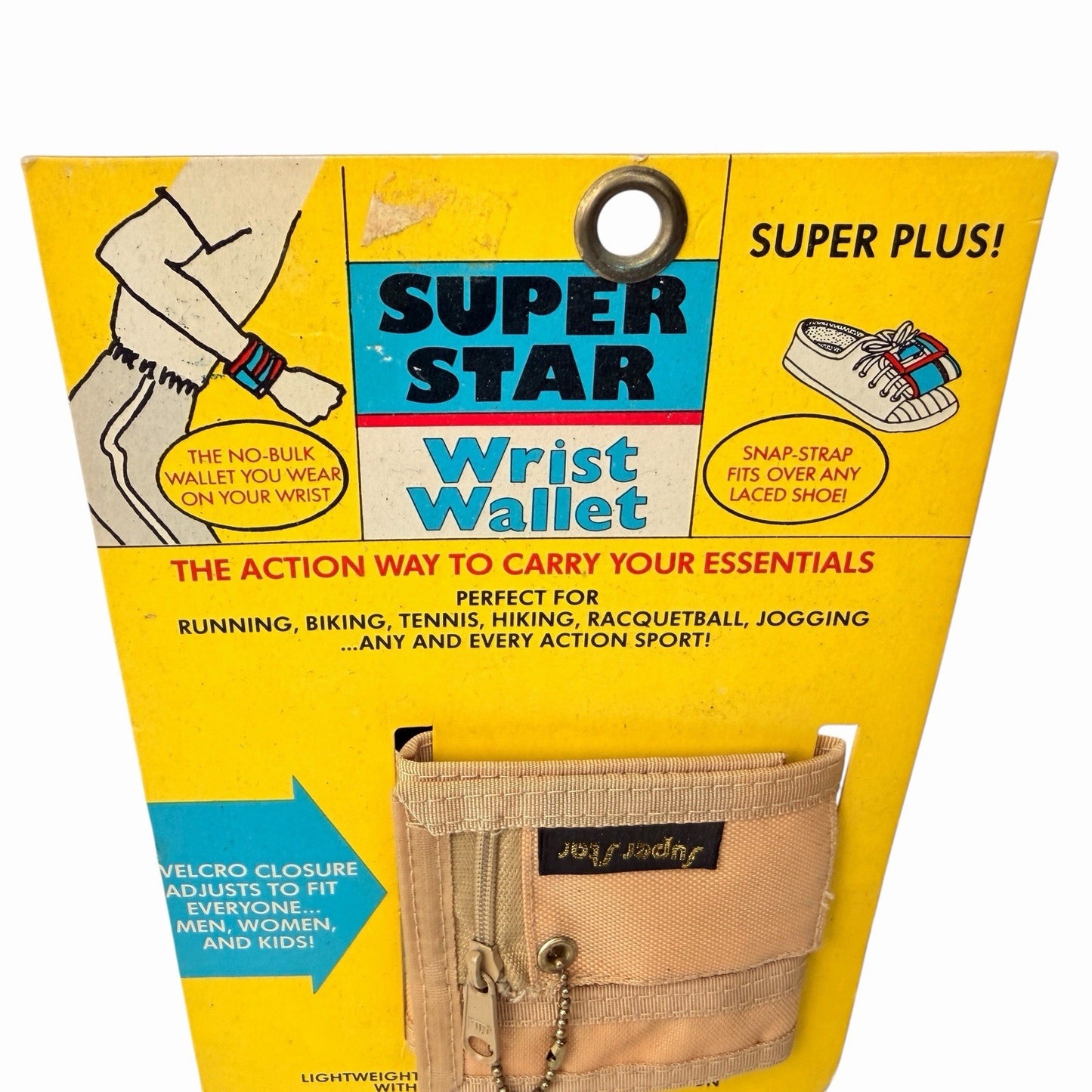 Vintage 1980’s SUPER STAR Wrist Band / Shoe Lace Wallet ROGER GIMBEL ACCESSORIES