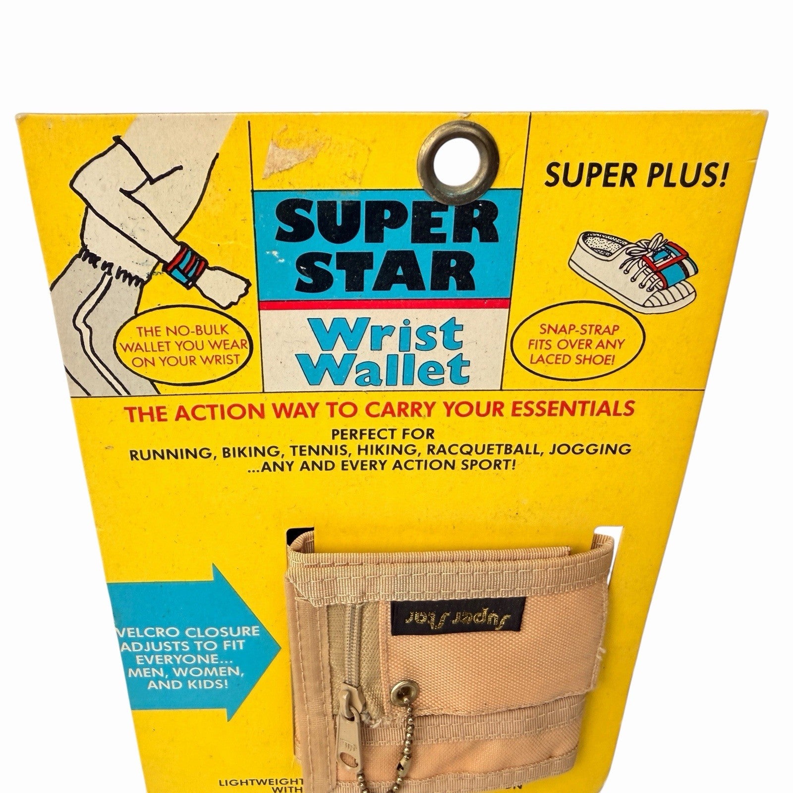 Vintage 1980’s SUPER STAR Wrist Band / Shoe Lace Wallet ROGER GIMBEL ACCESSORIES