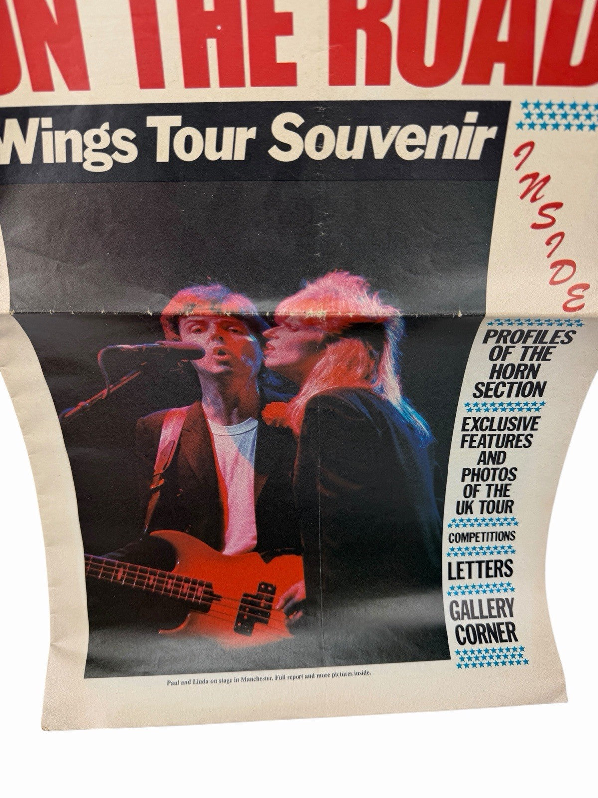 Vintage 1980 CLUB SANDWICH #17 Paul McCartney Wings Fan Club Tour Newspaper