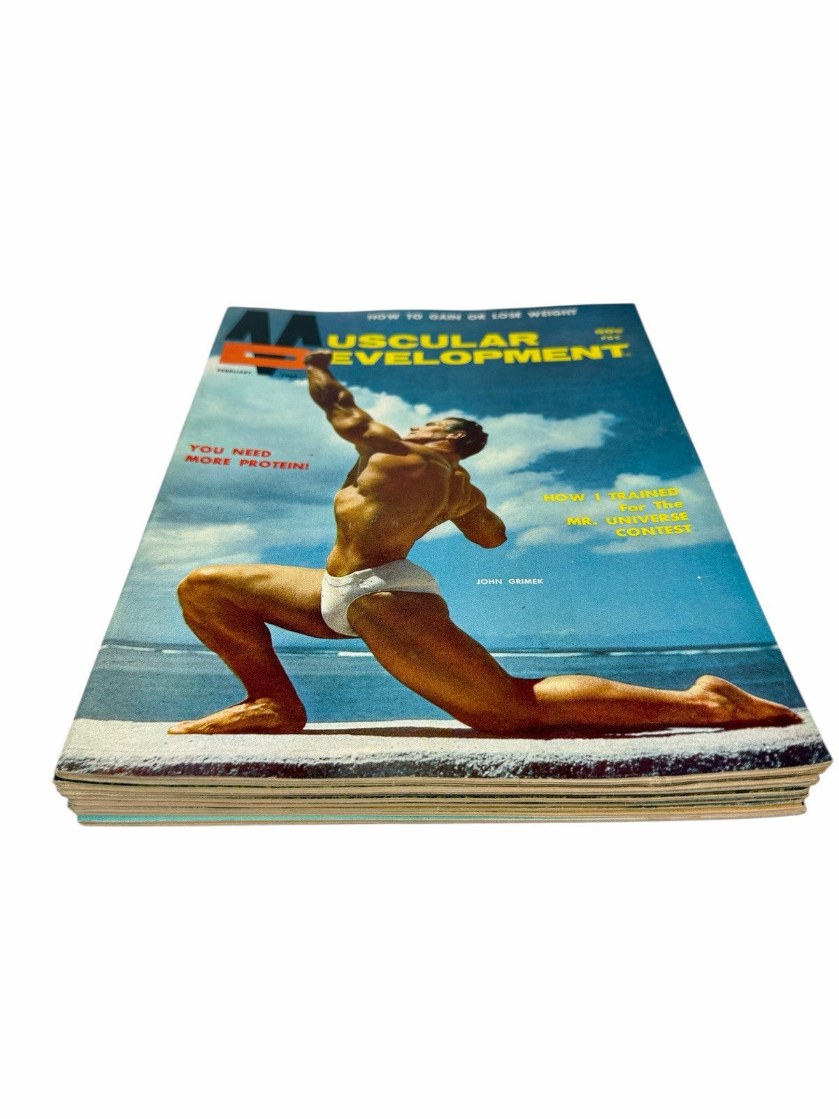 1969 MUSCULAR DEVELOPMENT Magazine 8 ISSUES Vintage Bodybuilding Weightlifting
