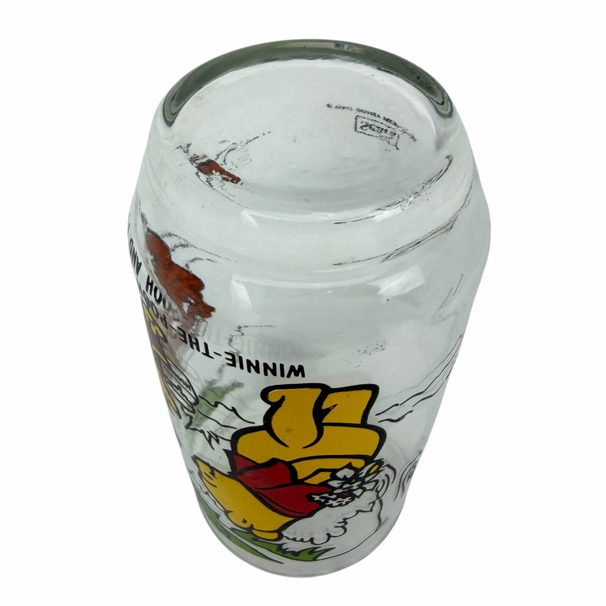 Vintage Sears Disney Winnie The Pooh & Friends Glass Cup Tumbler Tigger Piglet