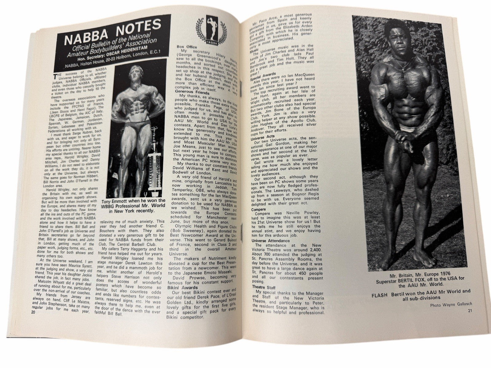 2 HEALTH AND STRENGTH 1976 Serge Nubret Vol105 #8 & 9 UK Bodybuilding Magazines