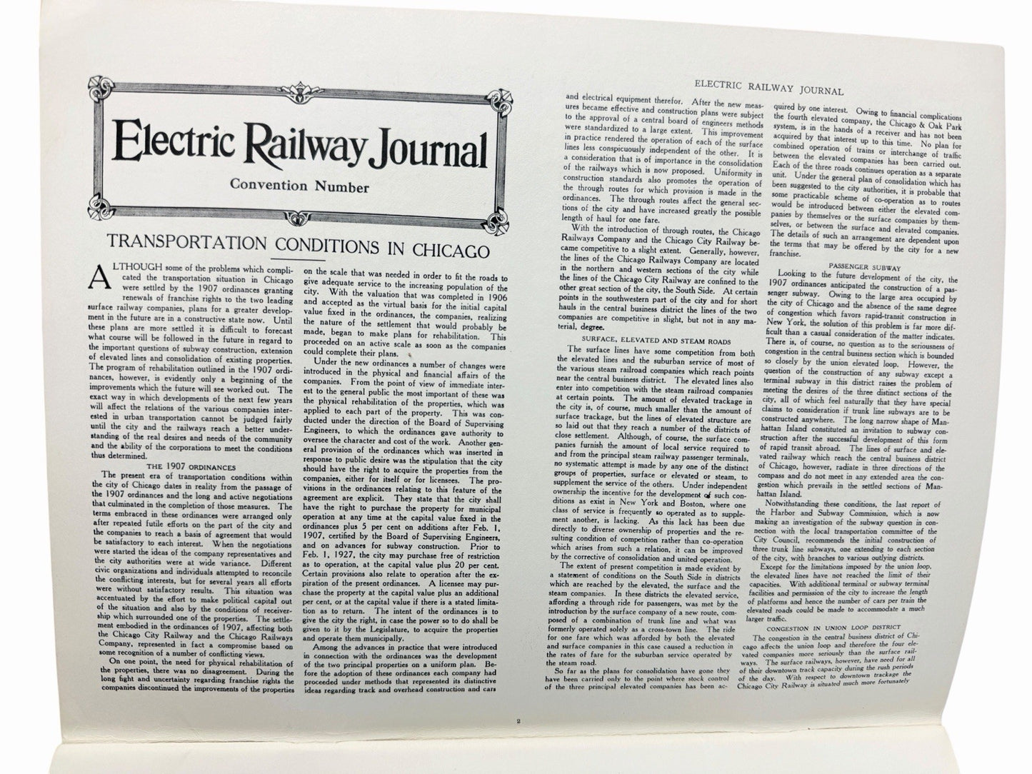Electric Railway Journal 1912 Convention Issue Bulletin #27 Chicago Historical