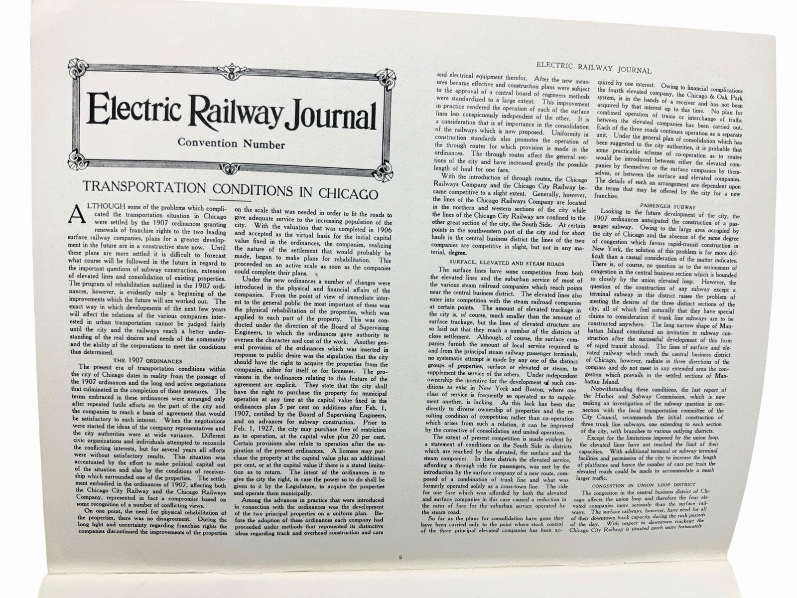 Electric Railway Journal 1912 Convention Issue Bulletin #27 Chicago Historical