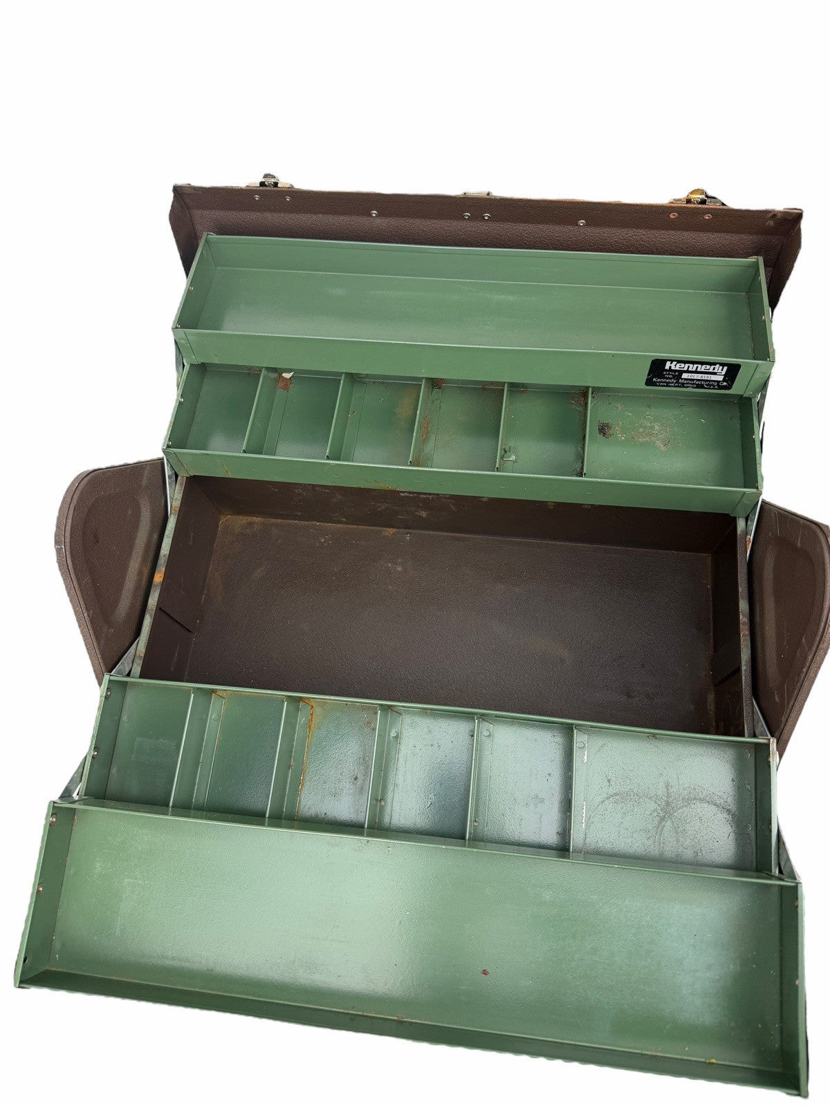 Vintage KENNEDY Cantilever Tray Machinist TOOL BOX Model 1017 Mechanics Kits