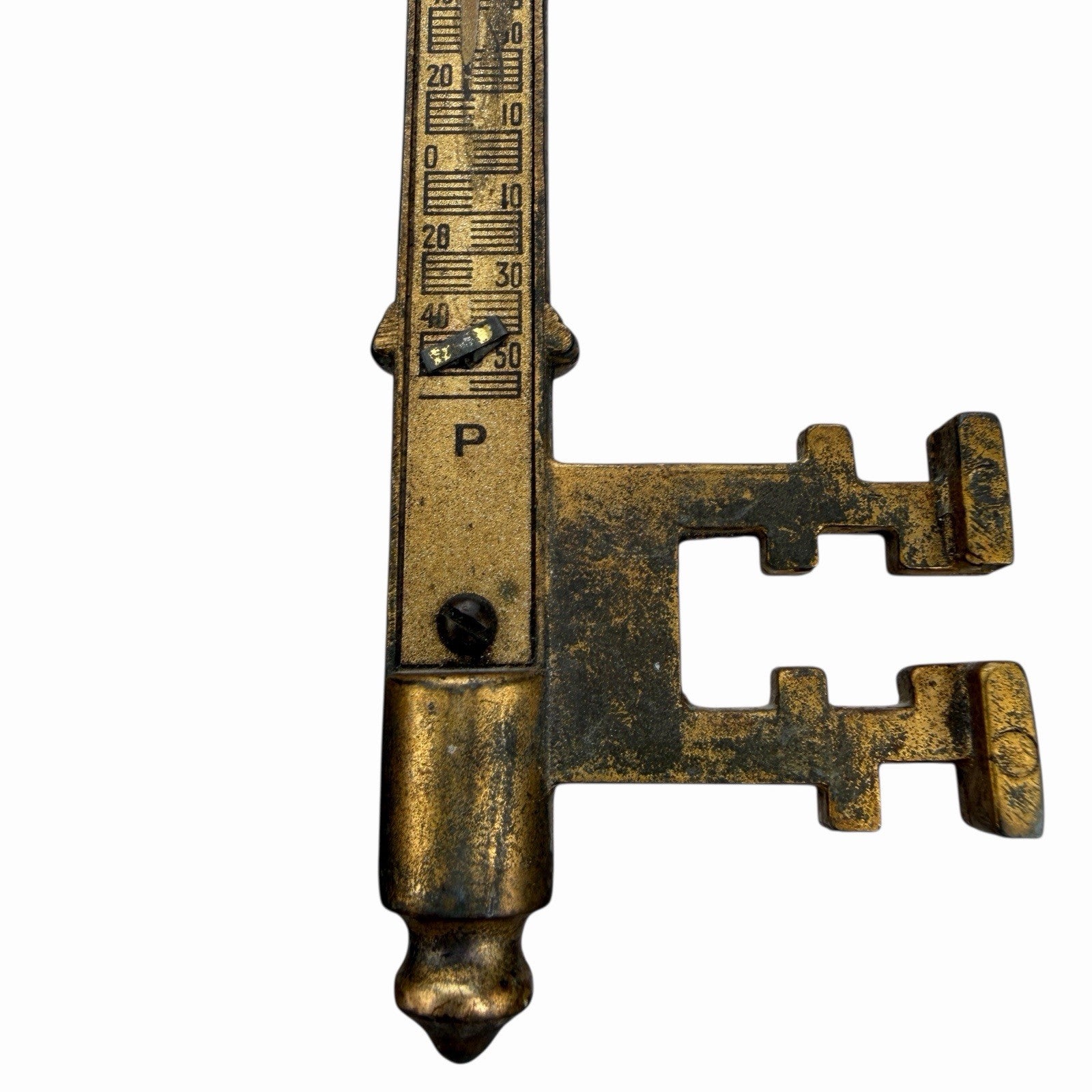 Vintage 1925 SAN FRANCISCO CA Key To The City THERMOMETER Cast Souvenir ANTIQUE