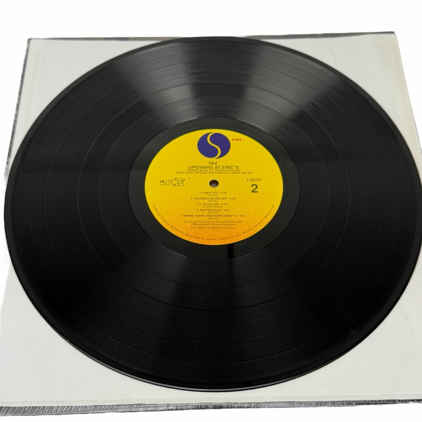 YAZ Upstairs At Eric’s LP 1982 SIRE US 12" Vinyl In Shrink w/ HYPE STICKER