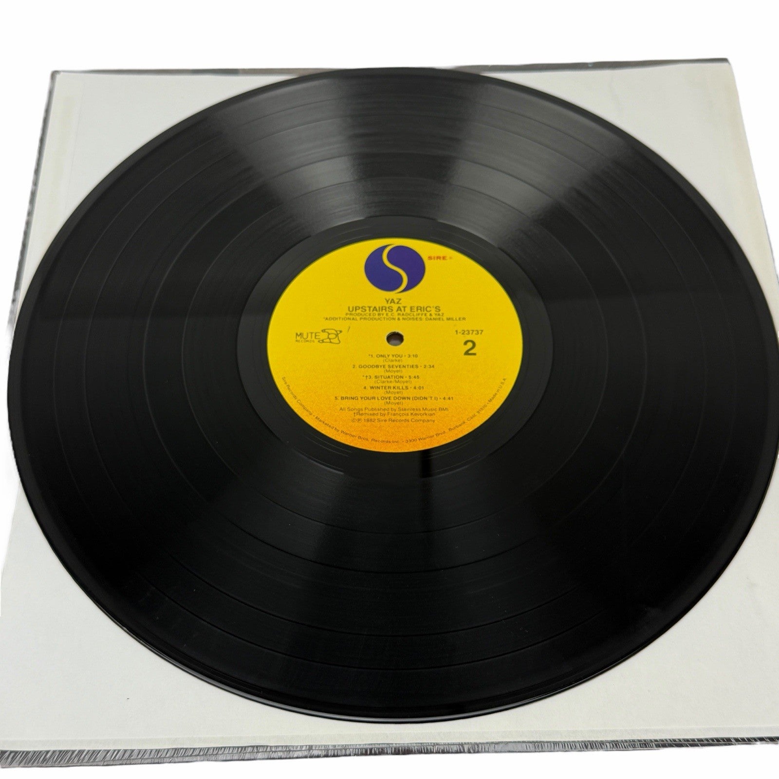 YAZ Upstairs At Eric’s LP 1982 SIRE US 12" Vinyl In Shrink w/ HYPE STICKER