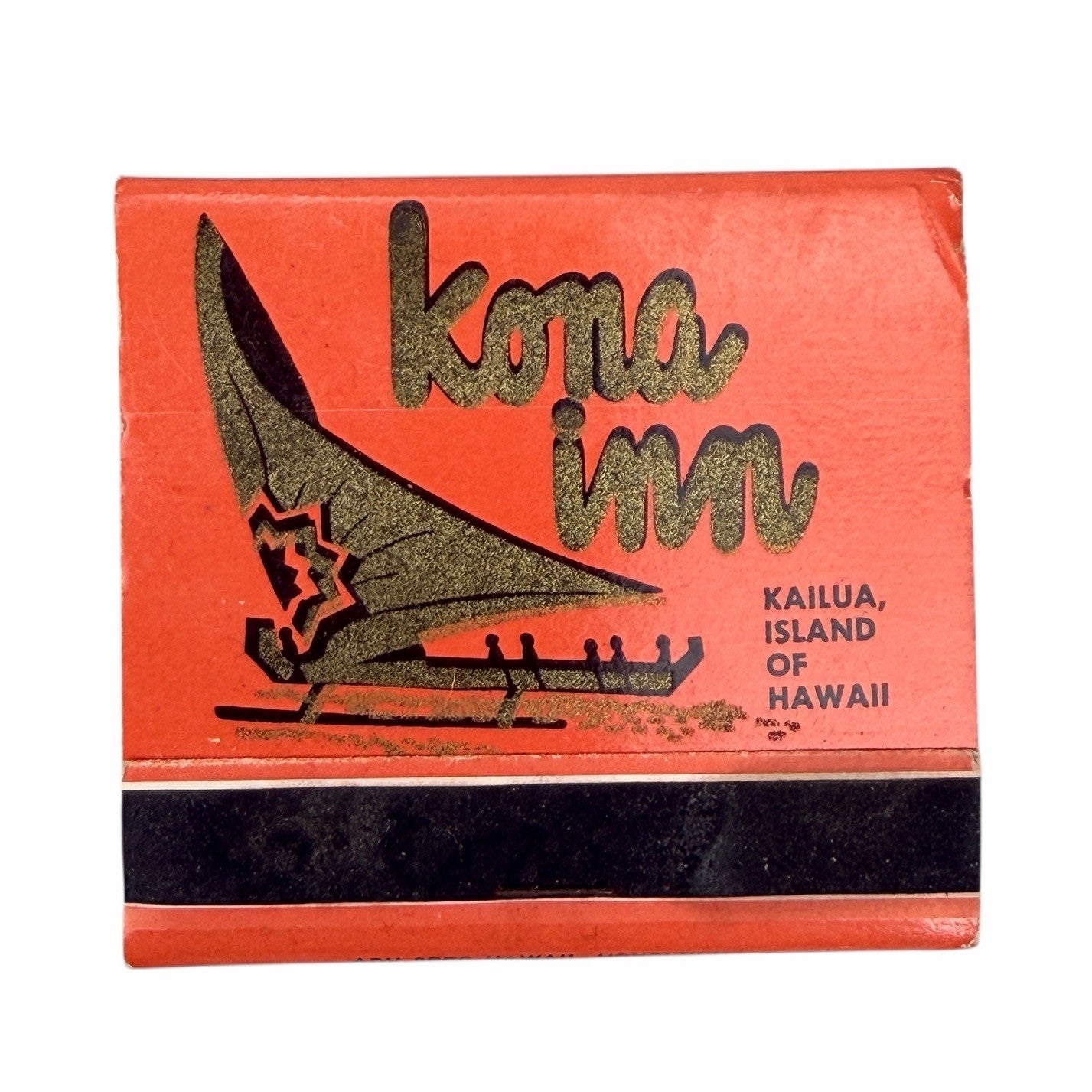 Vintage KONA INN & NANILOA HOTEL Hilo Kailua HAWAII Matchbooks MCM Art Design