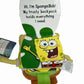 SpongeBob SquarePants BACKPACK BOOK Plush Doll w/Tags 6" Tall Vintage 2003