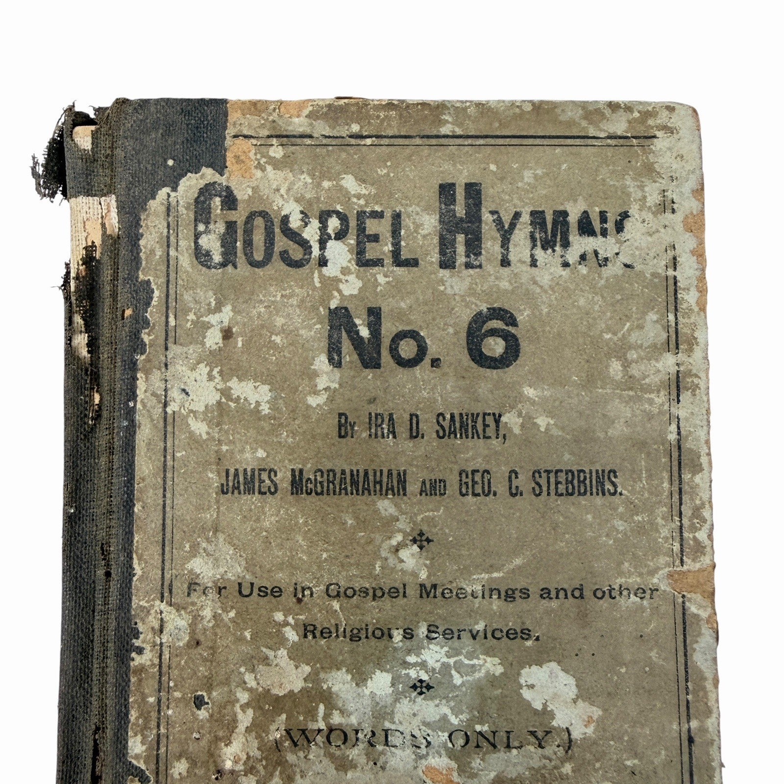 1891 Gospel Hymns No. 6 (Words Only) by Ira Sankey Biglow & Main / John Church