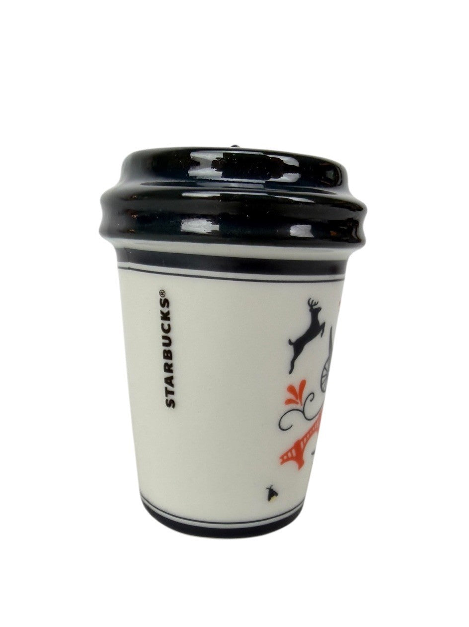 RARE 2017 STARBUCKS Christmas Ornament PENNSYLVANIA PA Mini Tumbler Coffee Cup