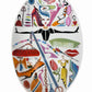 NORDSTROM Fashion Oval SERVING PLATTER Divas Shoes Purses Artist R Toledo Plate