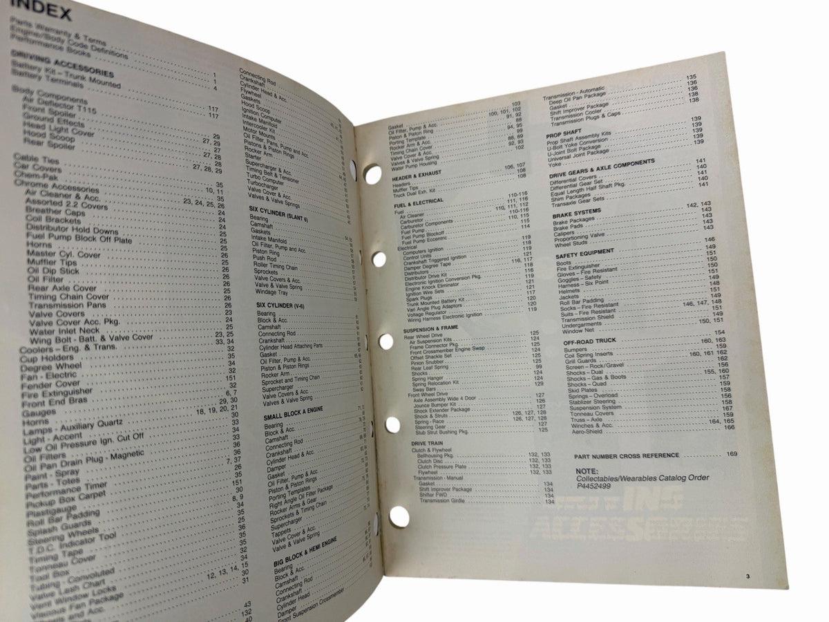 1988 Direct Connection Mopar Performance Parts Catalog 'Cuda Challenger Charger