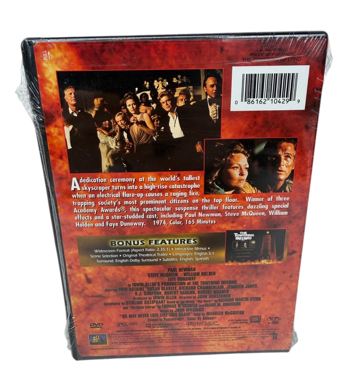 The Towering Inferno 1974 (DVD, 1998) THX Paul Newman, Steve McQueen SEALED NEW