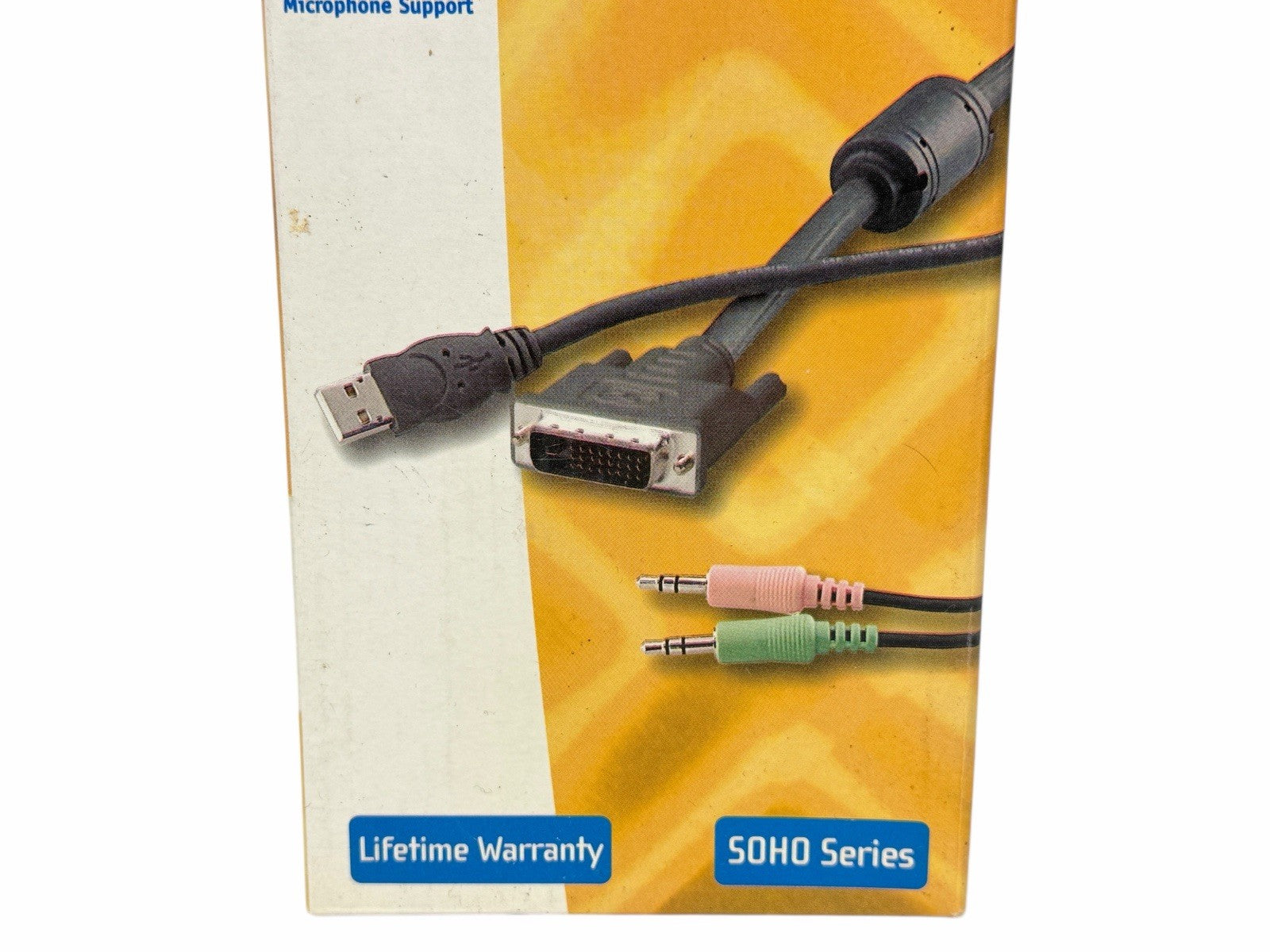 10' Belkin OmniView KVM Cables w/ Audio SOHO Series Switch USB DVI NEW