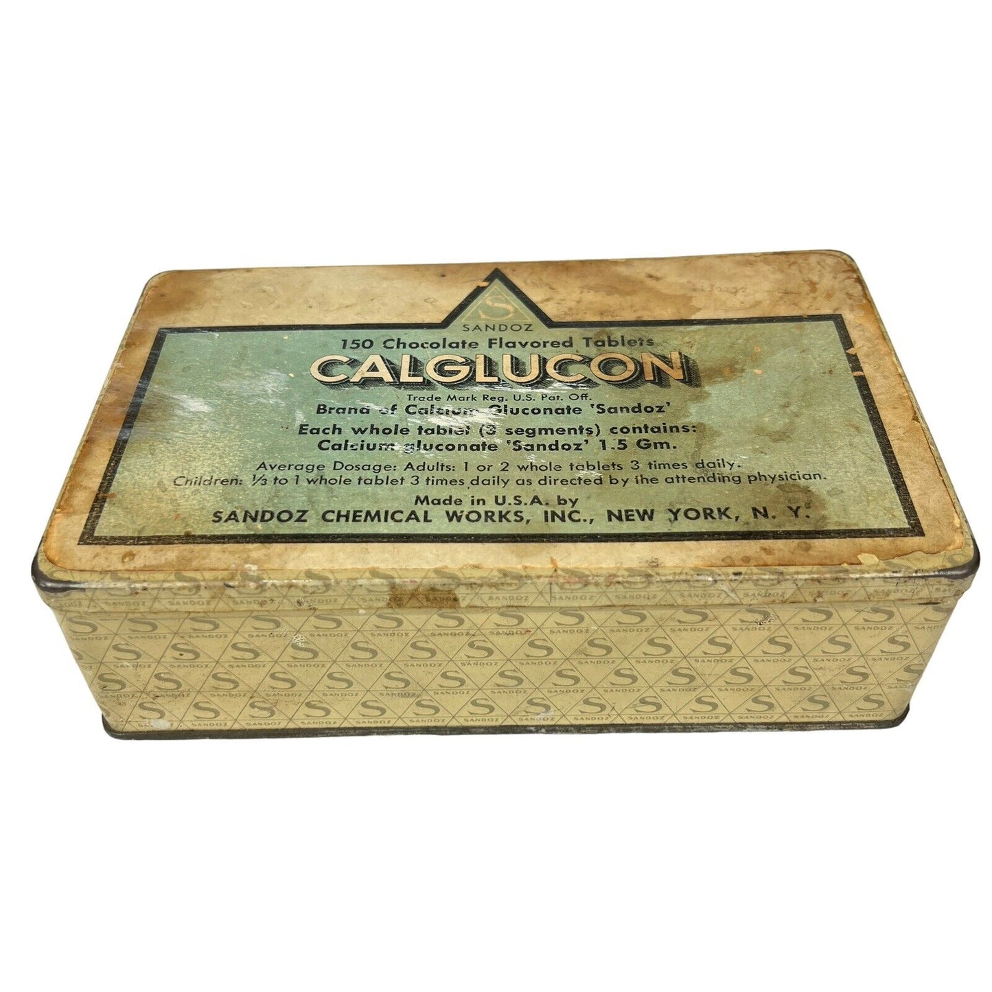 beloved tobacco tin Three Vintage Tins B.d.v., Ogden's And Mick Vintage Tin Box SANDOZ CALGLUCON