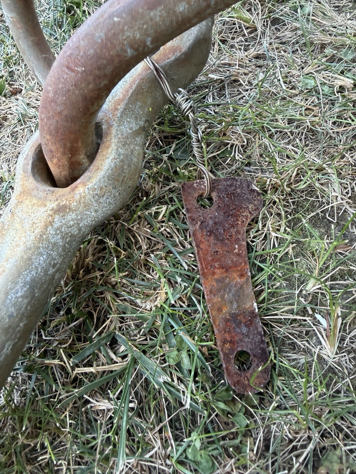 Antique 20lb Admiralty Yacht Anchor w/ Folding Stock & Key Fisherman Nautical