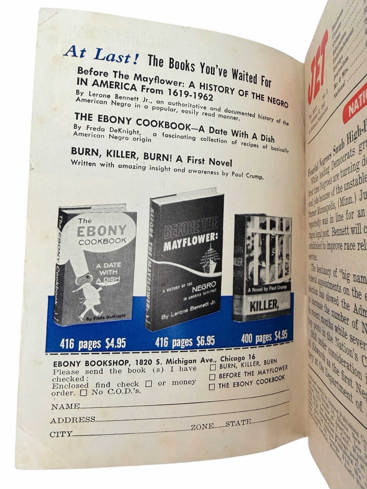 JET Magazine October 31 1963 Janet Wilson RFK Ebony Fashion Fair Civil Rights
