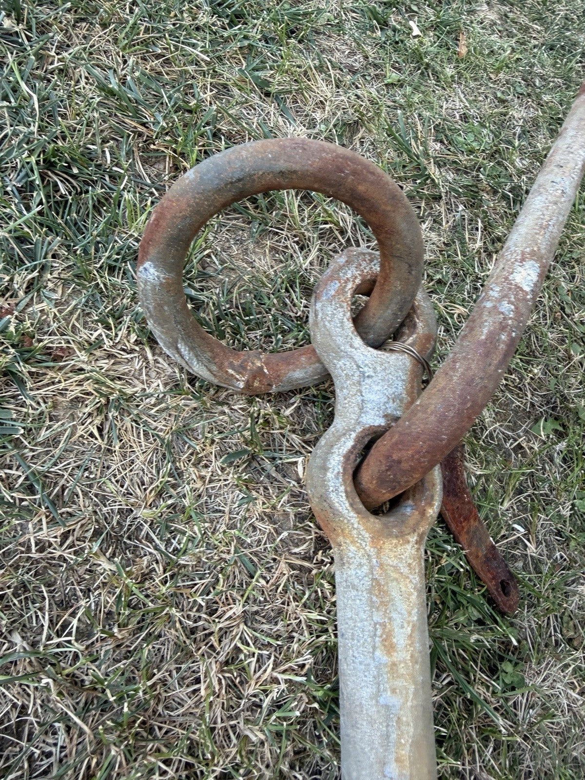 Antique 20lb Admiralty Yacht Anchor w/ Folding Stock & Key Fisherman Nautical