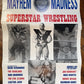 Vintage 1990s IWAS Superstar Wrestling Poster SABU Cactus Jack ROAD WARRIORS ECW