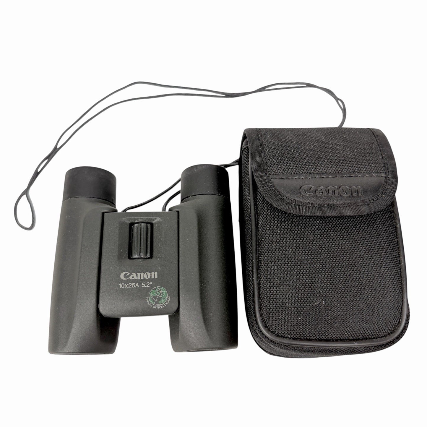 Canon 10x25A 5.2° Black Binoculars w/ Original Canon Case & Strap