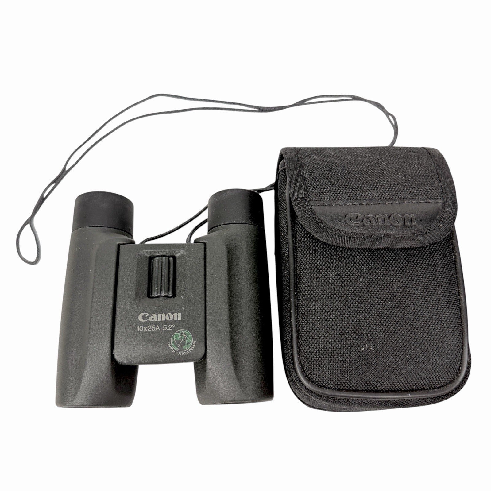 Canon 10x25A 5.2° Black Binoculars w/ Original Canon Case & Strap