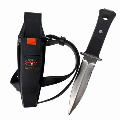 DACOR Hi-Tech Diver's Dagger 7214-00 Stainless Steel Japan w/ STRAP Scuba Knife