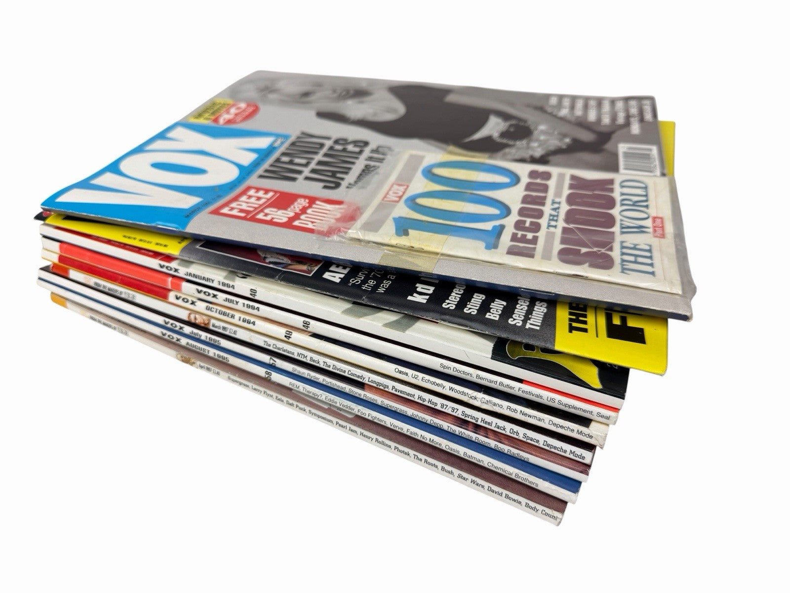 Lot of 9 VOX Magazine 1991-1997 Music Oasis Bjork REM Queen Blur Beck U2 Britpop