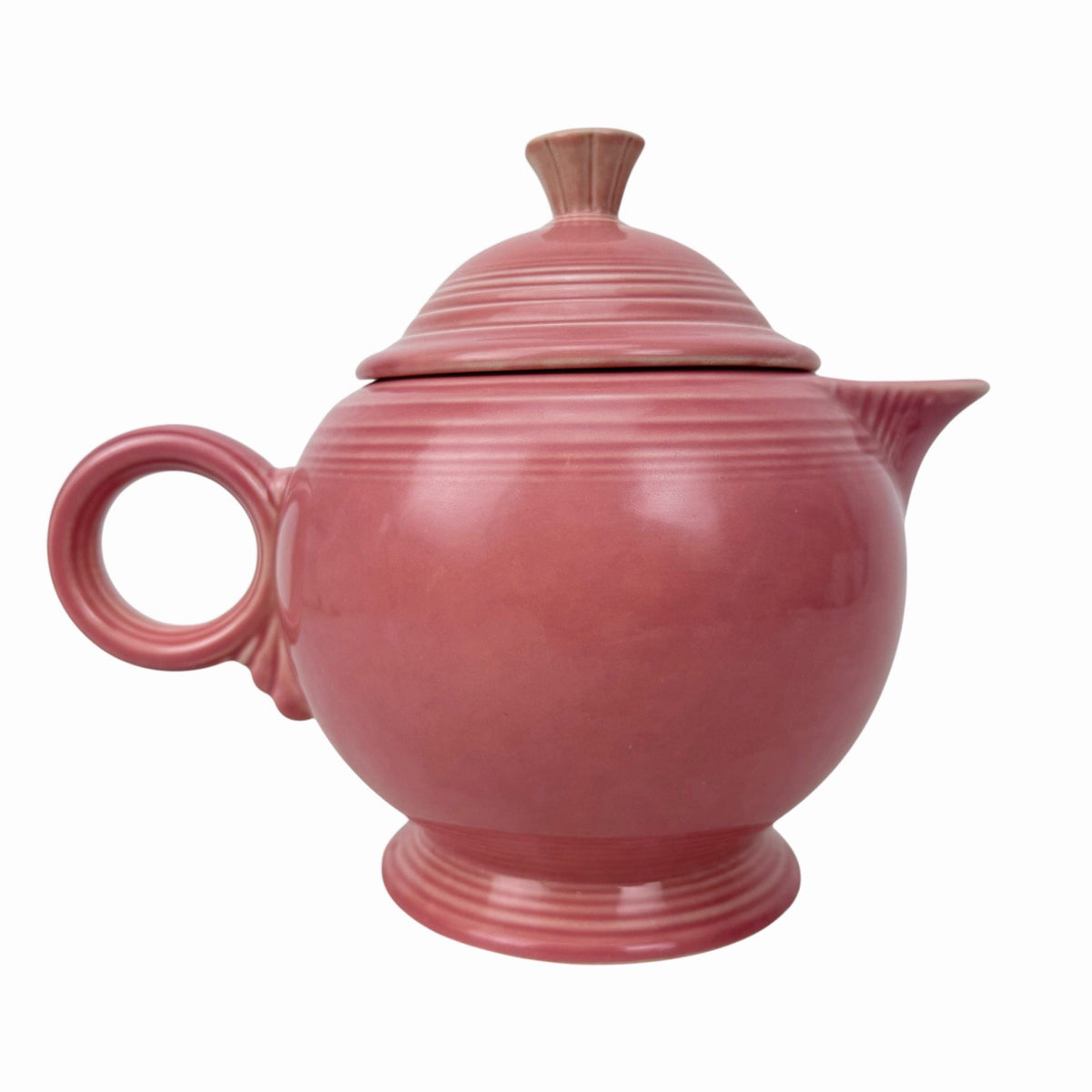 Fiestaware ROSE PINK Teapot Vintage Coffee Pot Homer Laughlin Fiesta w/ Lid USA