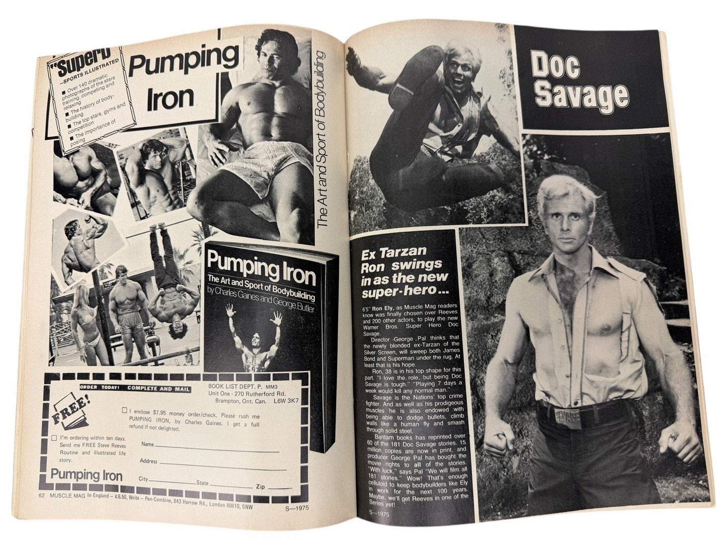 MUSCLE MAG INTERNATIONAL Vol 1 Issue 2 & 3 Rafael Olivera Frank Zane Bodybuilder