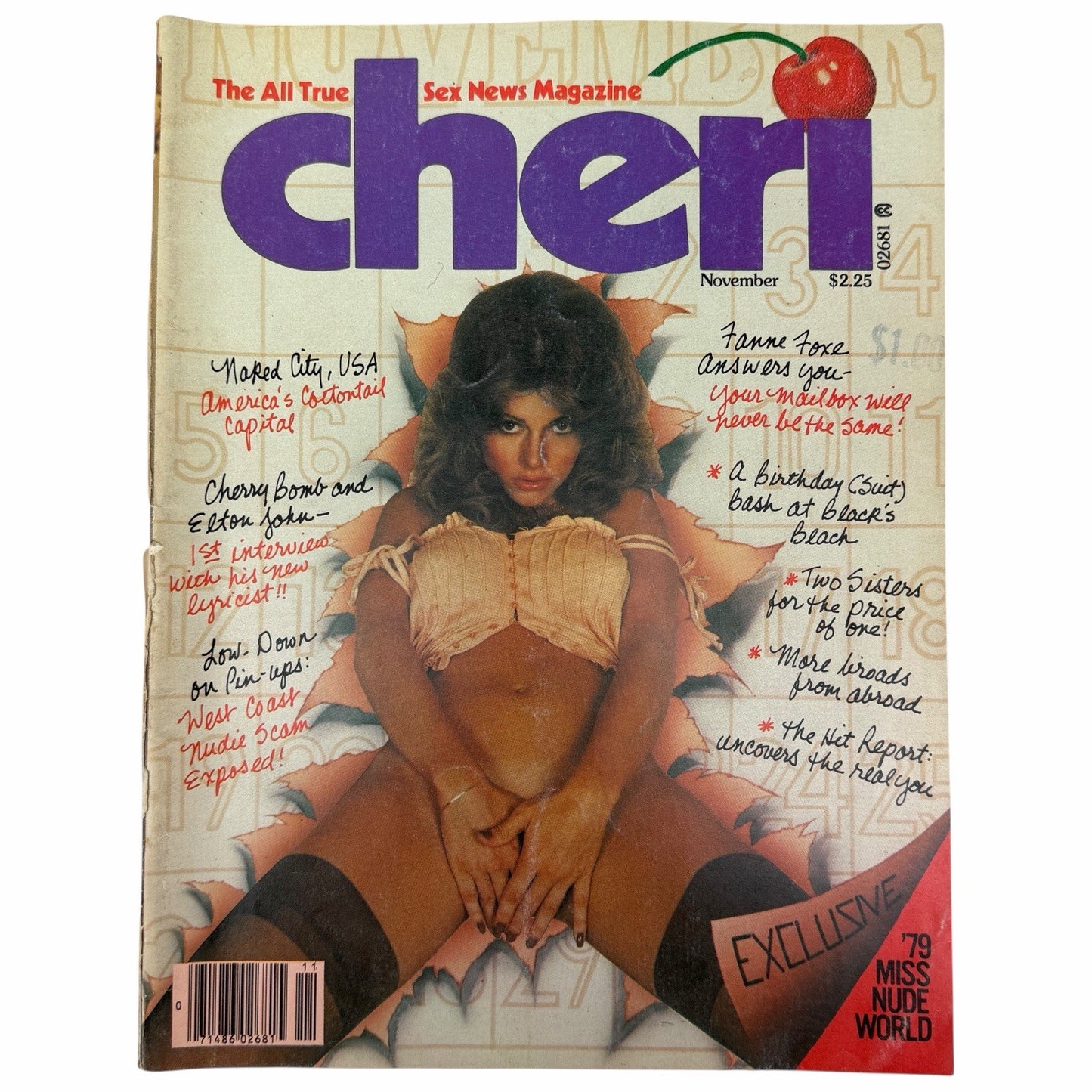Vintage MAGAZINE Nov 1978 CHERI Vol3 # 5