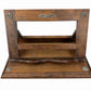 Vintage Spanish Carved Wood Tabletop Missal Book Music Stand Lectern Molded Base