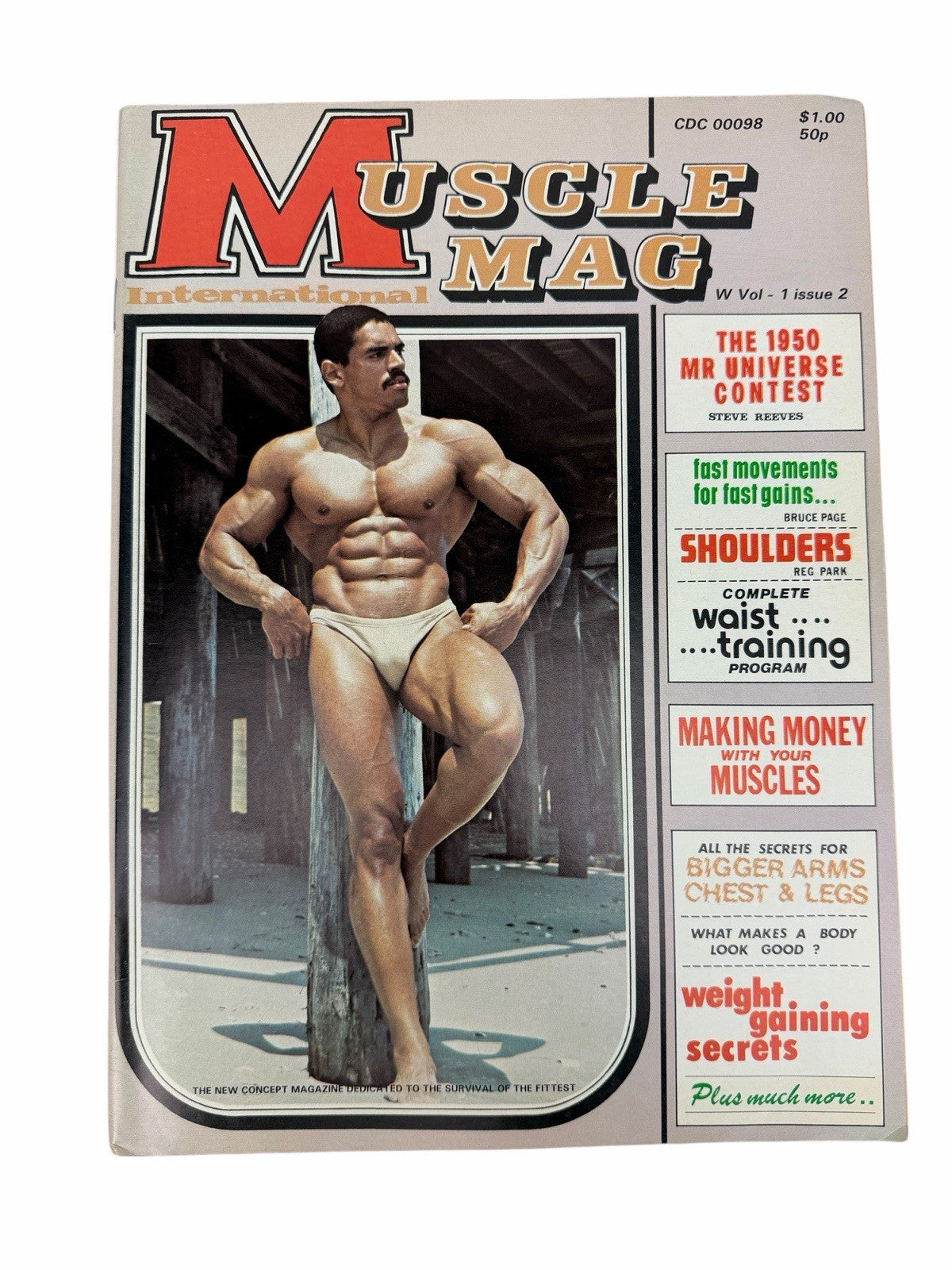 MUSCLE MAG INTERNATIONAL Vol 1 Issue 2 & 3 Rafael Olivera Frank Zane Bodybuilder