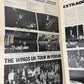 Vintage 1980 CLUB SANDWICH #17 Paul McCartney Wings Fan Club Tour Newspaper