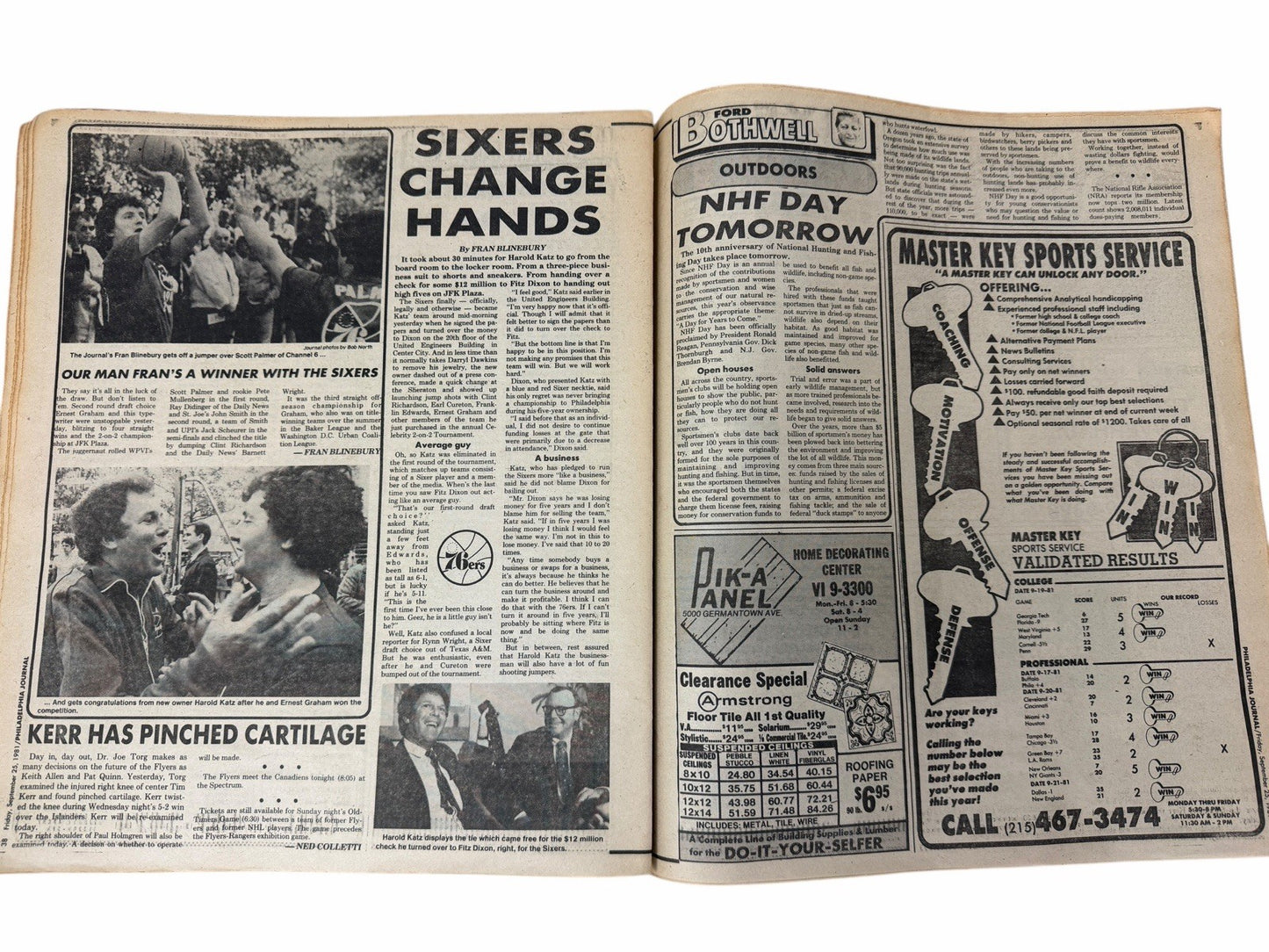 ROLLING STONES Sept 25, 1981 Philadelphia Journal NEWSPAPER Poster & 13pg Spread