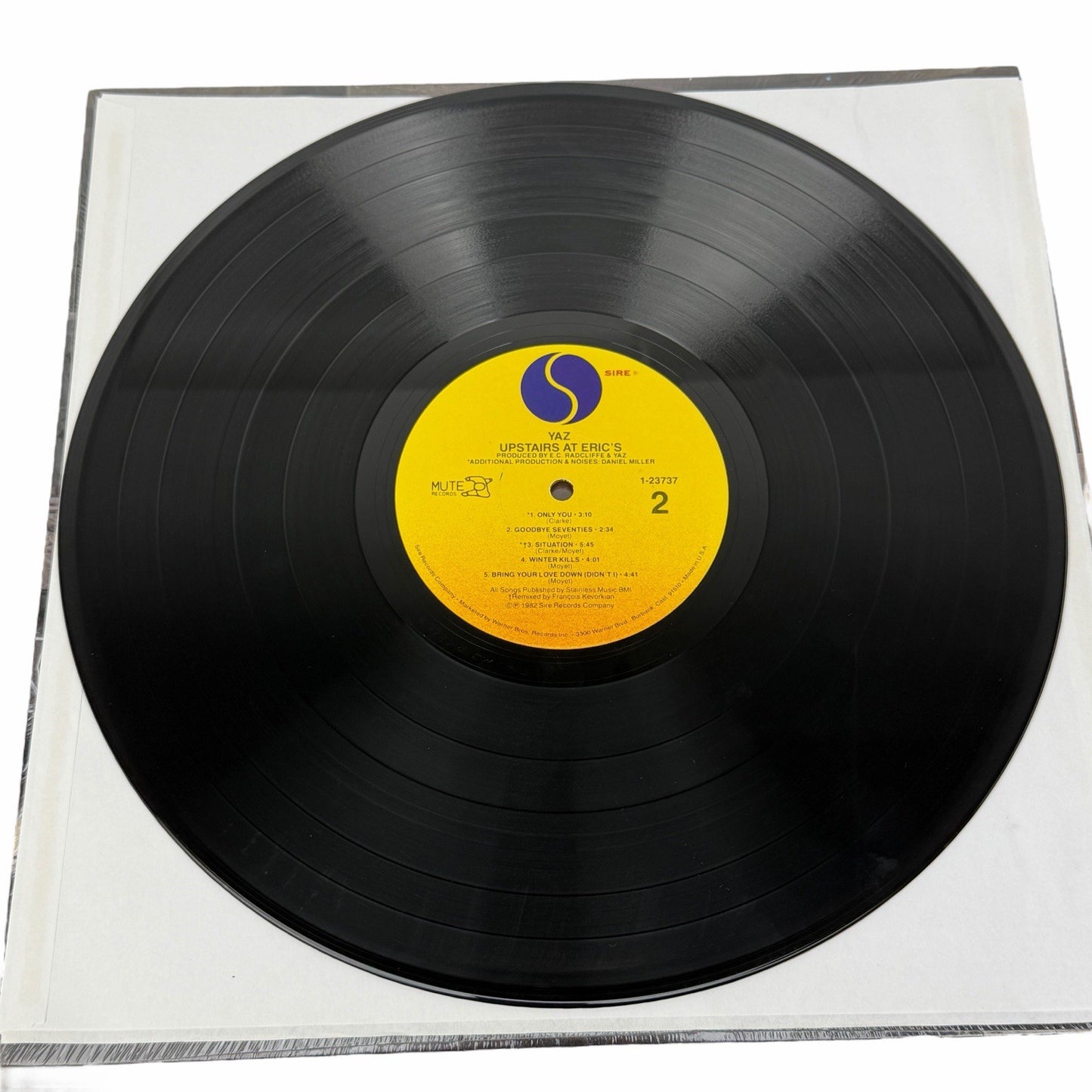 YAZ Upstairs At Eric’s LP 1982 SIRE US 12" Vinyl In Shrink w/ HYPE STICKER