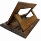Vintage Spanish Carved Wood Tabletop Missal Book Music Stand Lectern Molded Base