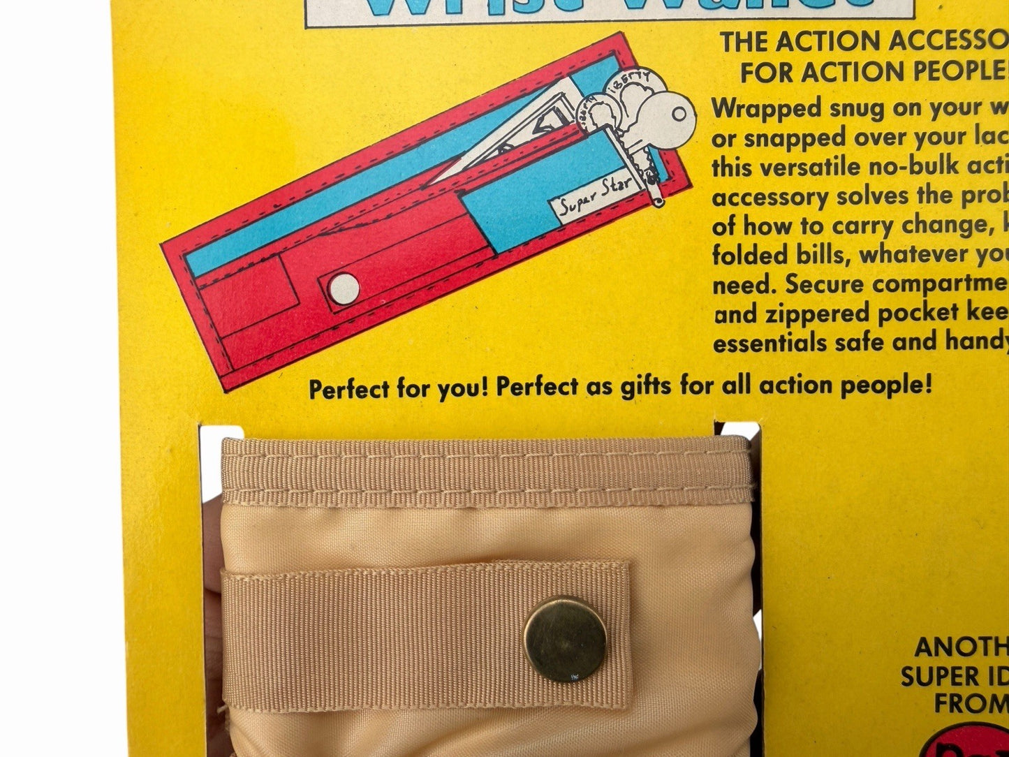 Vintage 1980’s SUPER STAR Wrist Band / Shoe Lace Wallet ROGER GIMBEL ACCESSORIES