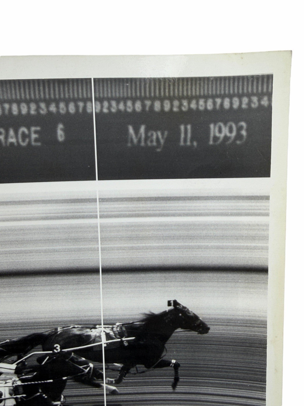 Vintage FREEHOLD RACEWAY Harness Horse Racing PLACE PHOTO May 11, 1993 NJ