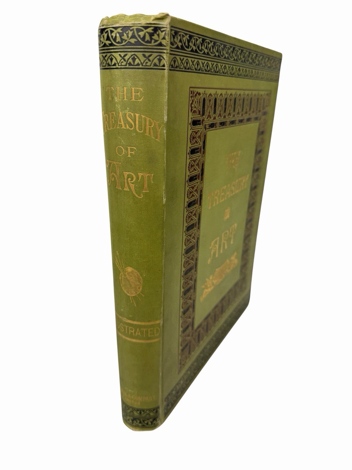 Antique 1880’s The Treasury Of Art Illustrated CASSELL Hardcover Book w/ Plates