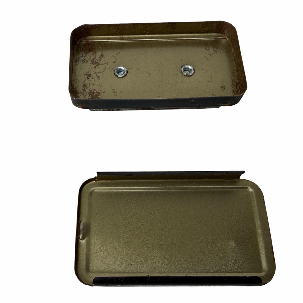 Vintage 1970’s Magnetic Hide A Key Storage Metal Slider Box Tray Emergency Spare