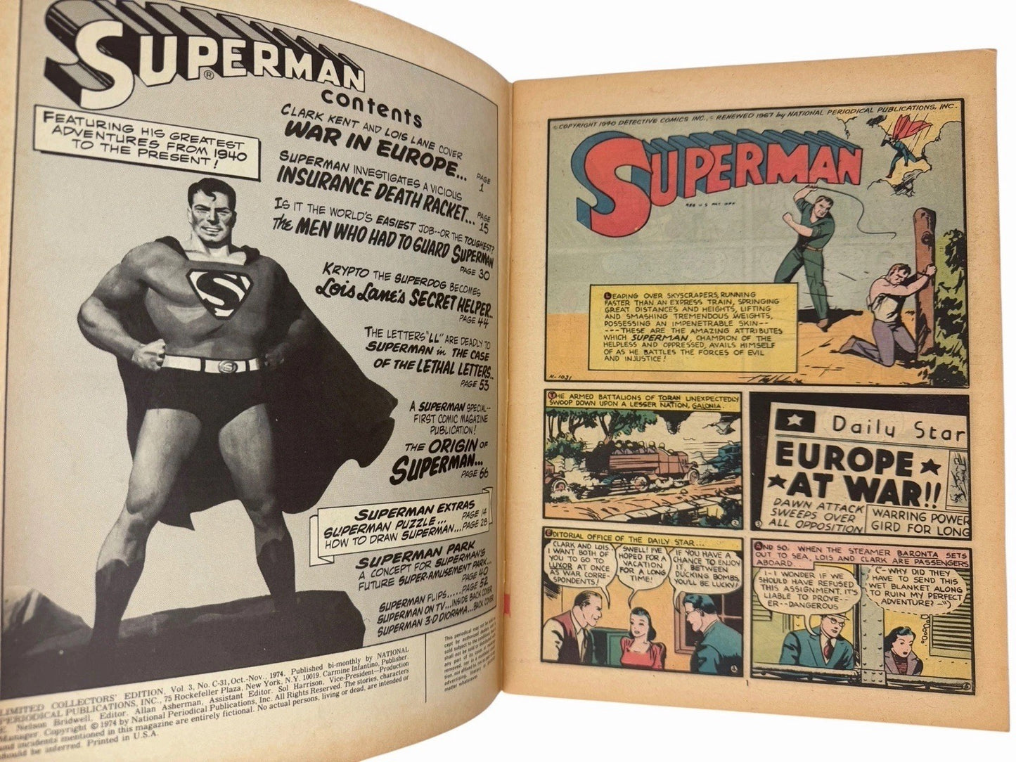 4 SUPERMAN 1970’s DC Comics Limited Collectors Edition Flash C-31 C-38 C-47 C-48